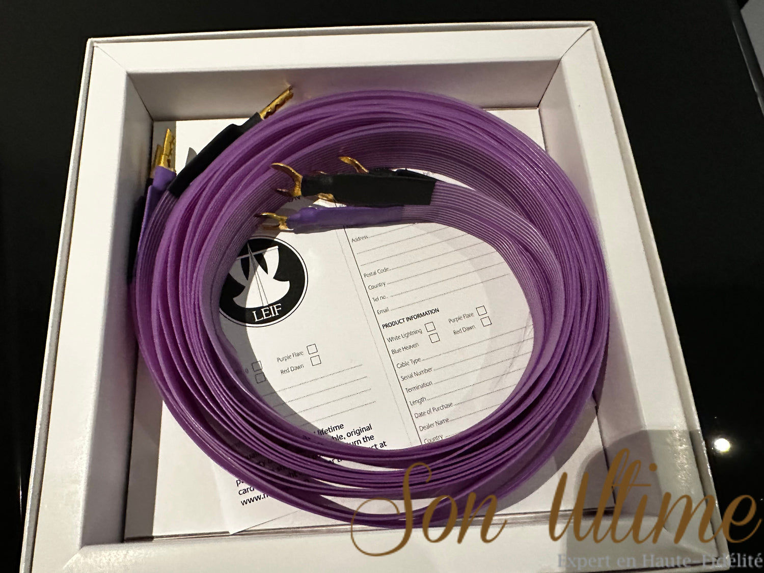 Purple Flare Spade/Banana 2.5M (Pre-Owned Sold)